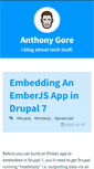 Mobile Screenshot of anthonygore.com